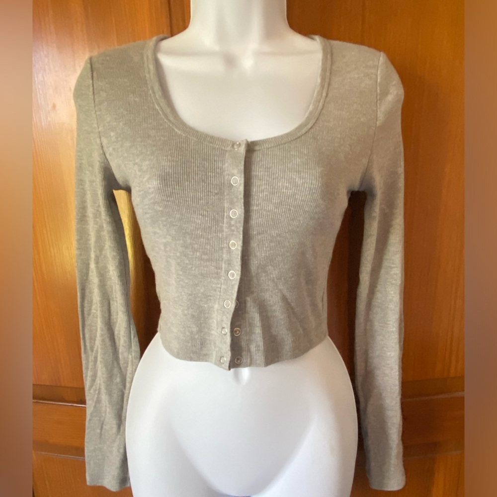 Forever 21 button down crop top